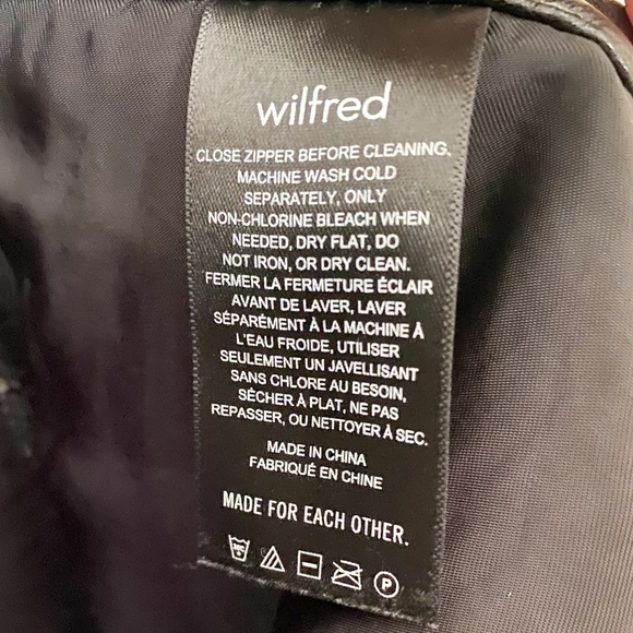 Aritzia Wilfred The Melina Pant Black Vegan Leather Straight High Rise Sz 14 - Picture 4 of 15